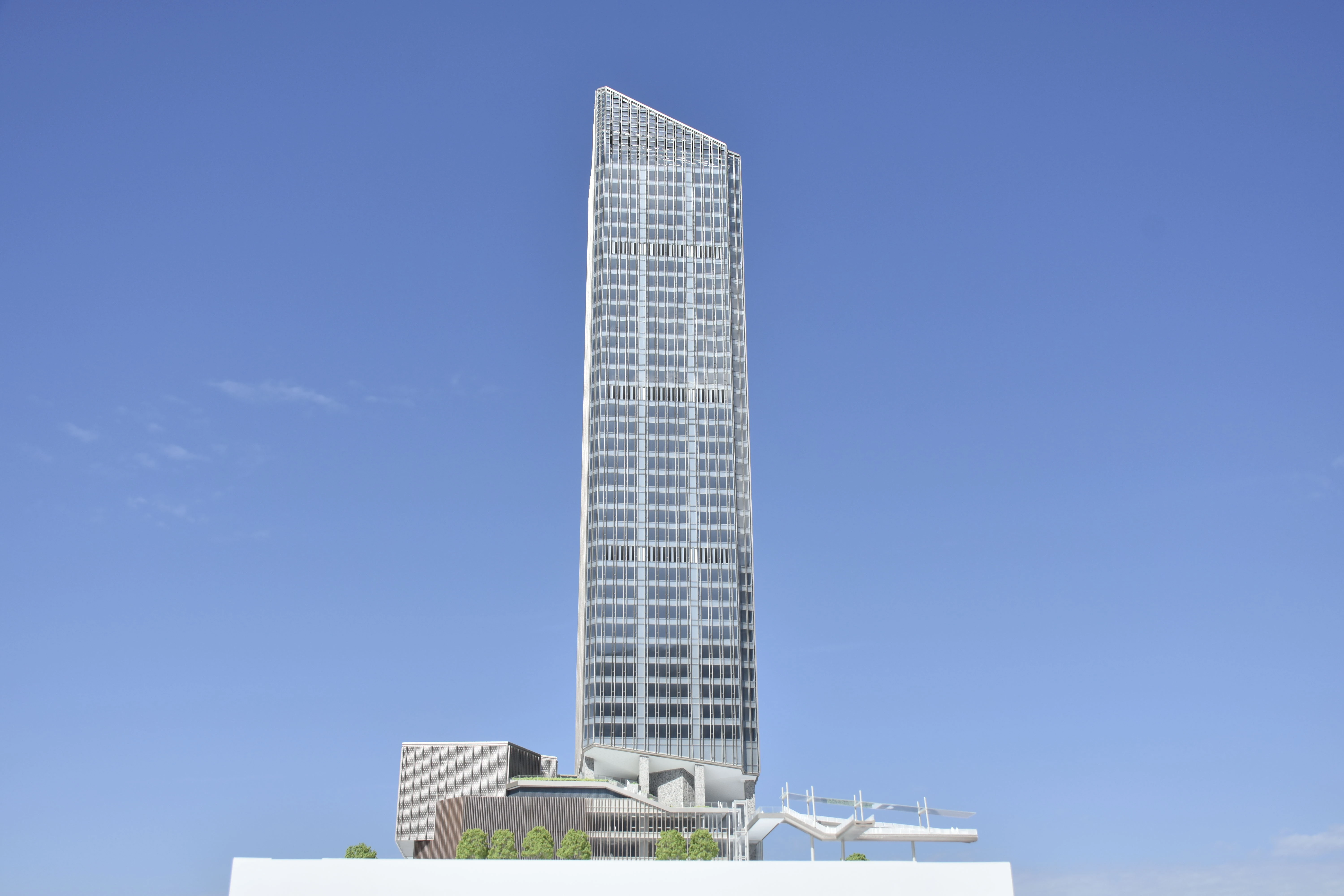 AI Ping'an Nannan Tower 1:200 architectural scale model by JYD Models
