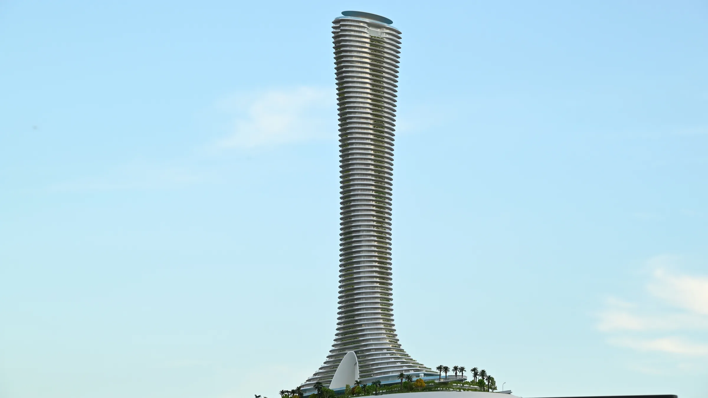 Como Tower 1:350 architectural scale model by JYD Models