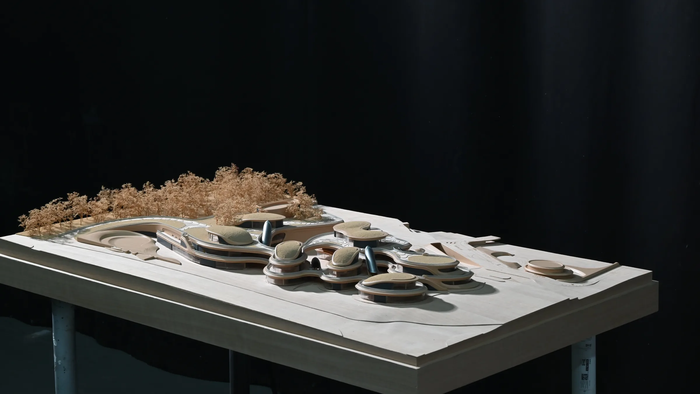 Zaha Hadid Sai Sha Sports Complex 1:300 architectural scale model by JYD Models