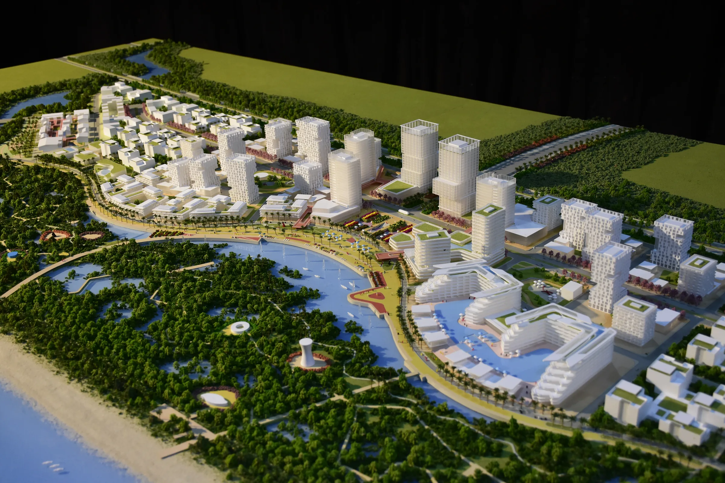 Woods Bagot Hainan Project 1:1000 architectural scale model by JYD Models
